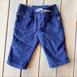 NWT Baby GAP Blue Corduroy Pants sz 0-3 months